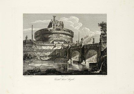  Domenico Amici  (Roma, 1808) : Raccolta delle principali vedute di Roma disegnate dal vero ed incise da Domenico Amici romano / Raccolta di trenta vedute degli obelischi, scelte fontane, e chiostri di Roma Disegnate dal vero ed incise in rame da Domenico Amici romano.  - Asta Arte Antica, Moderna e Contemporanea [parte I] - Libreria Antiquaria Gonnelli - Casa d'Aste - Gonnelli Casa d'Aste