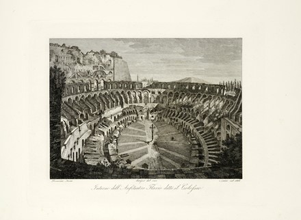  Domenico Amici  (Roma, 1808) : Raccolta delle principali vedute di Roma disegnate dal vero ed incise da Domenico Amici romano / Raccolta di trenta vedute degli obelischi, scelte fontane, e chiostri di Roma Disegnate dal vero ed incise in rame da Domenico Amici romano.  - Asta Arte Antica, Moderna e Contemporanea [parte I] - Libreria Antiquaria Gonnelli - Casa d'Aste - Gonnelli Casa d'Aste