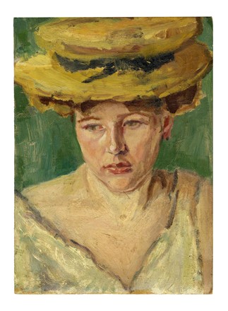  Pierre Bonnard  (Fontenay-aux-Roses, 1867 - Le Cannet, 1947) [scuola di] : Ritratto femminile.  - Auction Arte Antica, Moderna e Contemporanea [parte II] - Libreria Antiquaria Gonnelli - Casa d'Aste - Gonnelli Casa d'Aste