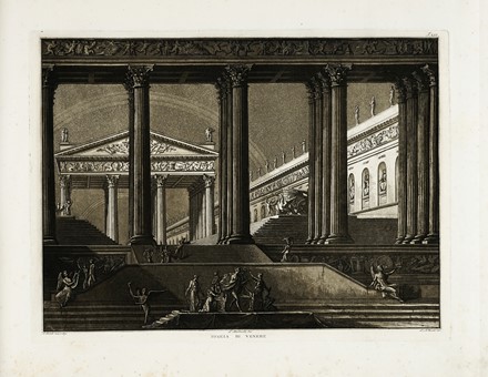 Antonio Basoli  (Castelguelfo, 1774 - Bologna, 1848) : Collezione di varie scene teatrali per uso degli amatori e Studenti di Belle Arti date in luce da Antonio Basoli pittore di decorazione Professore nella Pontificia Accademia di Belle Arti in Bologna e Professore accademico di prima classe...  - Auction Arte Antica, Moderna e Contemporanea [parte I] - Libreria Antiquaria Gonnelli - Casa d'Aste - Gonnelli Casa d'Aste