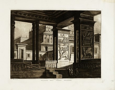  Antonio Basoli  (Castelguelfo, 1774 - Bologna, 1848) : Collezione di varie scene teatrali per uso degli amatori e Studenti di Belle Arti date in luce da Antonio Basoli pittore di decorazione Professore nella Pontificia Accademia di Belle Arti in Bologna e Professore accademico di prima classe...  - Auction Arte Antica, Moderna e Contemporanea [parte I] - Libreria Antiquaria Gonnelli - Casa d'Aste - Gonnelli Casa d'Aste