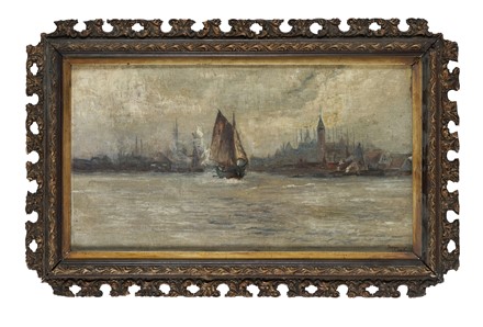  Beppe Ciardi  (Venezia, 1875 - Quinto di Treviso, 1932) : Laguna veneziana.  - Auction Arte Antica, Moderna e Contemporanea [parte II] - Libreria Antiquaria Gonnelli - Casa d'Aste - Gonnelli Casa d'Aste