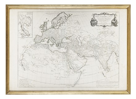  Jean-Baptiste Bourguignon D'Anville  (Parigi, 1697 - 1782) : Orbis Veteribus Notus Auspiciis Serenissimi Principis Ludovici Philippi Aurelianorum Ducis Publici Juris Factus.  - Auction Arte Antica, Moderna e Contemporanea [parte I] - Libreria Antiquaria Gonnelli - Casa d'Aste - Gonnelli Casa d'Aste