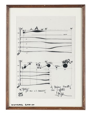  Henghel Gualdi  (San Martino in Rio, 1924 - Bologna, 2005) : Senza titolo.  - Auction Arte Antica, Moderna e Contemporanea [parte II] - Libreria Antiquaria Gonnelli - Casa d'Aste - Gonnelli Casa d'Aste