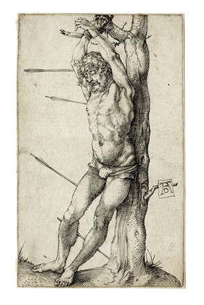  Albrecht D�rer  (Norimberga, 1471 - Norimberga, 1528) : San Sebastiano legato all'albero.  - Asta Arte Antica, Moderna e Contemporanea [parte I] - Libreria Antiquaria Gonnelli - Casa d'Aste - Gonnelli Casa d'Aste