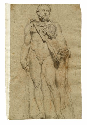  Anonimo della fine del XVII e inizi del XVIII secolo : Ercole e Telefo (r) / Testa di fauno (v).  - Asta Arte Antica, Moderna e Contemporanea [parte I] - Libreria Antiquaria Gonnelli - Casa d'Aste - Gonnelli Casa d'Aste