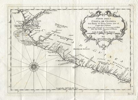  Jacques Nicolas Bellin  (Parigi, 1703 - Versailles, 1772) : Carta della Baja di Saldana o Saldane / Parte della Costa di Guinea Dal Fiume di Sierra Leona sino al Capo das Palmas. 1746 / Carta dell'Isola D'Anjuan Una dell'Isole di Comora.  - Asta Arte Antica, Moderna e Contemporanea [parte I] - Libreria Antiquaria Gonnelli - Casa d'Aste - Gonnelli Casa d'Aste