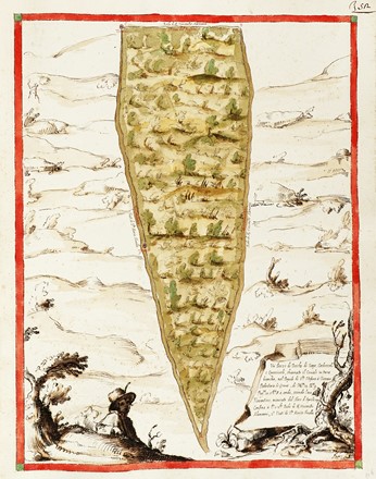  Cartografia, Geografia e viaggi : Raccolta di cabrei storici del territorio toscano.  - Auction Arte Antica, Moderna e Contemporanea [parte I] - Libreria Antiquaria Gonnelli - Casa d'Aste - Gonnelli Casa d'Aste