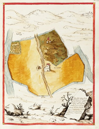  Cartografia, Geografia e viaggi : Raccolta di cabrei storici del territorio toscano.  - Auction Arte Antica, Moderna e Contemporanea [parte I] - Libreria Antiquaria Gonnelli - Casa d'Aste - Gonnelli Casa d'Aste