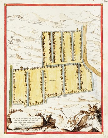  Cartografia, Geografia e viaggi : Raccolta di cabrei storici del territorio toscano.  - Auction Arte Antica, Moderna e Contemporanea [parte I] - Libreria Antiquaria Gonnelli - Casa d'Aste - Gonnelli Casa d'Aste