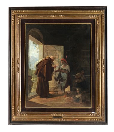  Luigi Bechi  (Firenze, 1830 - 1919) : L'elemosina.  - Asta Arte Antica, Moderna e Contemporanea [parte II] - Libreria Antiquaria Gonnelli - Casa d'Aste - Gonnelli Casa d'Aste