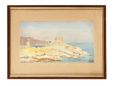  Attilio Pratella  (Lugo, 1856 - Napoli, 1949) : Marina.  - Asta Arte Antica, Moderna e Contemporanea [parte II] - Libreria Antiquaria Gonnelli - Casa d'Aste - Gonnelli Casa d'Aste