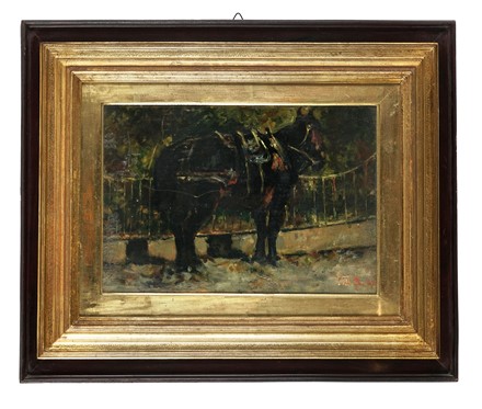  Alessandro Lupo  (Torino, 1876 - 1953) : Cavallo Aggiogato.  - Auction Arte Antica, Moderna e Contemporanea [parte II] - Libreria Antiquaria Gonnelli - Casa d'Aste - Gonnelli Casa d'Aste