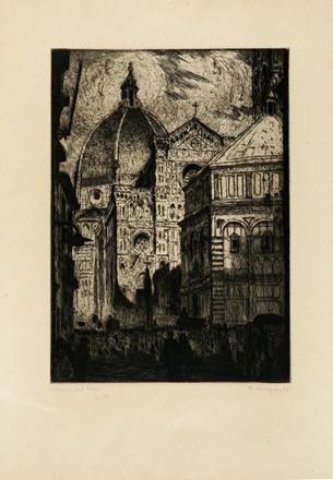  Francesco Chiappelli  (Pistoia, 1890 - Firenze, 1947) : Lotto composto di 2 incisioni.  - Auction Arte Antica, Moderna e Contemporanea [parte II] - Libreria Antiquaria Gonnelli - Casa d'Aste - Gonnelli Casa d'Aste