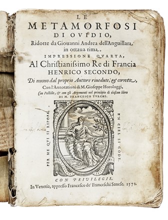  Ovidius Naso Publius : Le Metamorfosi... Classici, Letteratura classica, Letteratura, Letteratura  - Auction Libri, Autografi e Manoscritti - Libreria Antiquaria Gonnelli - Casa d'Aste - Gonnelli Casa d'Aste