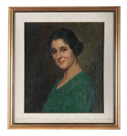  Giuseppe Rossi  (1876 - 1952) : Ritratto di signora.  - Asta Arte Antica, Moderna e Contemporanea [parte II] - Libreria Antiquaria Gonnelli - Casa d'Aste - Gonnelli Casa d'Aste