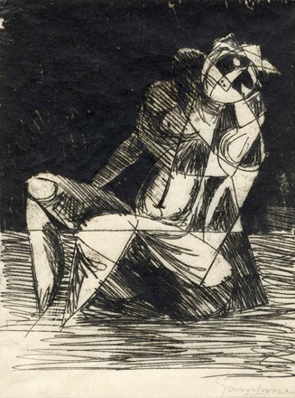  Guido Gambone  (Montella, 1909 - Firenze, 1969) : Lotto composto di 4 opere.  - Asta Arte Antica, Moderna e Contemporanea [parte II] - Libreria Antiquaria Gonnelli - Casa d'Aste - Gonnelli Casa d'Aste