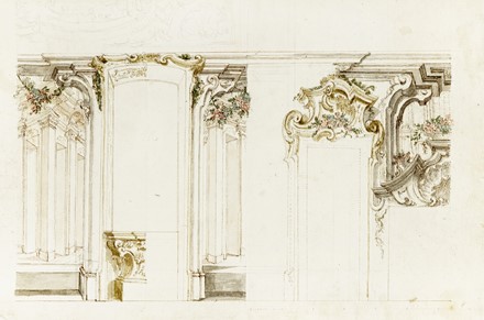  Anonimo del XVII secolo : Progetto per monumento  funebre.  - Asta Arte Antica, Moderna e Contemporanea [parte I] - Libreria Antiquaria Gonnelli - Casa d'Aste - Gonnelli Casa d'Aste