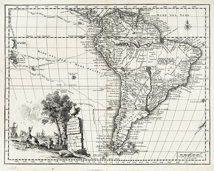  Guillaume De L'Isle  (Parigi,, 1675 - 1726, ) : Carta geografica della America  meridionale / Carta geografica del Bresil / Carta geografica del Messico o sia della Nuova Spagna.  - Asta Arte Antica, Moderna e Contemporanea [parte I] - Libreria Antiquaria Gonnelli - Casa d'Aste - Gonnelli Casa d'Aste