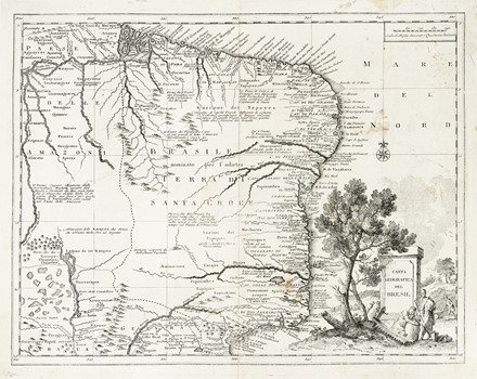  Guillaume De L'Isle  (Parigi,, 1675 - 1726, ) : Carta geografica della America  meridionale / Carta geografica del Bresil / Carta geografica del Messico o sia della Nuova Spagna.  - Asta Arte Antica, Moderna e Contemporanea [parte I] - Libreria Antiquaria Gonnelli - Casa d'Aste - Gonnelli Casa d'Aste