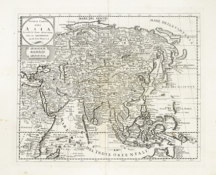  Guillaume De L'Isle  (Parigi,, 1675 - 1726, ) : Nuova Carta dell'Asia / Carta Nuova dell'Europa.  - Auction Arte Antica, Moderna e Contemporanea [parte I] - Libreria Antiquaria Gonnelli - Casa d'Aste - Gonnelli Casa d'Aste