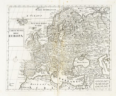  Guillaume De L'Isle  (Parigi,, 1675 - 1726, ) : Nuova Carta dell'Asia / Carta Nuova dell'Europa.  - Auction Arte Antica, Moderna e Contemporanea [parte I] - Libreria Antiquaria Gonnelli - Casa d'Aste - Gonnelli Casa d'Aste
