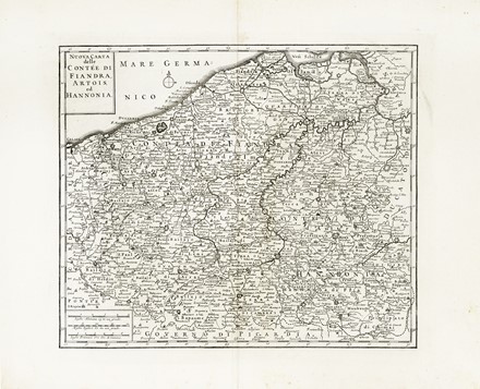  Guillaume De L'Isle  (Parigi,, 1675 - 1726, ) : Carta Nuova ed accurata delle XVII Provincie de' Paesi Bassi / Nuova carta del Ducato di Brabante, Limburgo e della Gheldria Ssup.re / Nuova carta delle Cont�e di Fiandra, Artois, ed Hannonia / Nuova carta del Ducato di Lucemburgo e della Contea di Namur  - Auction Arte Antica, Moderna e Contemporanea [parte I] - Libreria Antiquaria Gonnelli - Casa d'Aste - Gonnelli Casa d'Aste