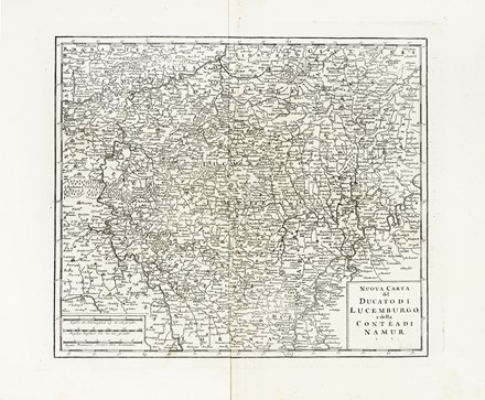  Guillaume De L'Isle  (Parigi,, 1675 - 1726, ) : Carta Nuova ed accurata delle XVII Provincie de' Paesi Bassi / Nuova carta del Ducato di Brabante, Limburgo e della Gheldria Ssup.re / Nuova carta delle Cont�e di Fiandra, Artois, ed Hannonia / Nuova carta del Ducato di Lucemburgo e della Contea di Namur  - Auction Arte Antica, Moderna e Contemporanea [parte I] - Libreria Antiquaria Gonnelli - Casa d'Aste - Gonnelli Casa d'Aste