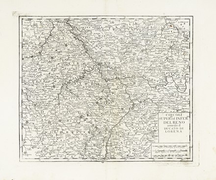  Guillaume De L'Isle  (Parigi,, 1675 - 1726, ) : Germania divisa in dieci circoli / Circolo di Baviera e di Austria / Circolo di Sassonia superiore / Carta del circolo di Sassonia inferiore / Circolo di Franconia e di Svevia / Circolo di Westfalia / Circoli superiore ed inferiore del Reno.  - Auction Arte Antica, Moderna e Contemporanea [parte I] - Libreria Antiquaria Gonnelli - Casa d'Aste - Gonnelli Casa d'Aste