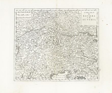  Guillaume De L'Isle  (Parigi,, 1675 - 1726, ) : Germania divisa in dieci circoli / Circolo di Baviera e di Austria / Circolo di Sassonia superiore / Carta del circolo di Sassonia inferiore / Circolo di Franconia e di Svevia / Circolo di Westfalia / Circoli superiore ed inferiore del Reno.  - Auction Arte Antica, Moderna e Contemporanea [parte I] - Libreria Antiquaria Gonnelli - Casa d'Aste - Gonnelli Casa d'Aste