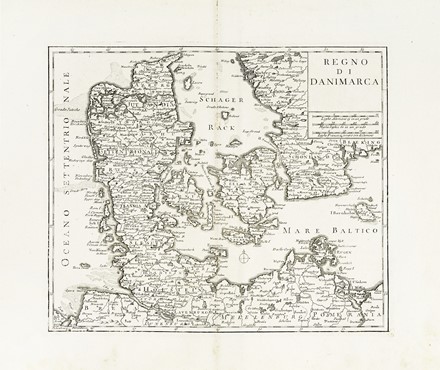  Guillaume De L'Isle  (Parigi,, 1675 - 1726, ) : Regno di Svezia / Regno di Danimarca.  - Asta Arte Antica, Moderna e Contemporanea [parte I] - Libreria Antiquaria Gonnelli - Casa d'Aste - Gonnelli Casa d'Aste