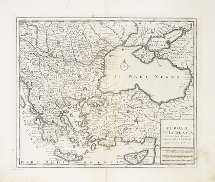  Guillaume De L'Isle  (Parigi,, 1675 - 1726, ) : Europa turchesca / Stati del Turco situati nell'Europa Asia ed Africa / Irak Arabi Kurdistan Diarbek Turcomannia Siria e Palestina / Regno di Persia / Carta nuova dell'Arabia.  - Asta Arte Antica, Moderna e Contemporanea [parte I] - Libreria Antiquaria Gonnelli - Casa d'Aste - Gonnelli Casa d'Aste