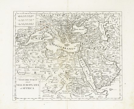  Guillaume De L'Isle  (Parigi,, 1675 - 1726, ) : Europa turchesca / Stati del Turco situati nell'Europa Asia ed Africa / Irak Arabi Kurdistan Diarbek Turcomannia Siria e Palestina / Regno di Persia / Carta nuova dell'Arabia.  - Asta Arte Antica, Moderna e Contemporanea [parte I] - Libreria Antiquaria Gonnelli - Casa d'Aste - Gonnelli Casa d'Aste