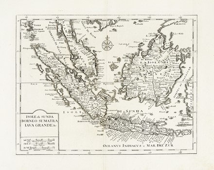  Guillaume De L'Isle  (Parigi,, 1675 - 1726, ) : Isole Filippine Ladrones e Moluccos o Isole delle Speziarie come anco Celebes & c. / India di la del Fiume Ganges overo di Malacca Siam Cambodia Chiampa Kochinkina Laos Pegu Ava & C. / Isole di Sunda Borneo Sumatra Iava Grande & c.  - Asta Arte Antica, Moderna e Contemporanea [parte I] - Libreria Antiquaria Gonnelli - Casa d'Aste - Gonnelli Casa d'Aste
