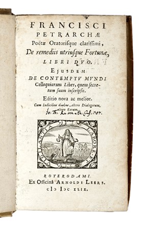  Petrarca Francesco : De remediis utriusque fortunae... Letteratura  - Auction Libri, Autografi e Manoscritti - Libreria Antiquaria Gonnelli - Casa d'Aste - Gonnelli Casa d'Aste