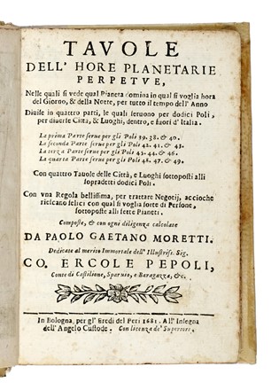 Lotto di 2 opere di carattere astrologico-filosofico.  - Asta Libri, Autografi e Manoscritti - Libreria Antiquaria Gonnelli - Casa d'Aste - Gonnelli Casa d'Aste