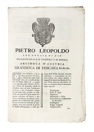 Raccolta di 20 tra notificazioni, permessi e lettere relative alla caccia. Caccia e pesca, Feste - Folklore - Giochi - Sport  - Auction Libri, Autografi e Manoscritti - Libreria Antiquaria Gonnelli - Casa d'Aste - Gonnelli Casa d'Aste