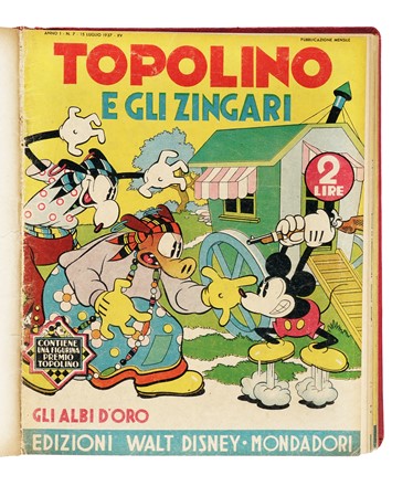  Disney Walter : Gli Albi d'Oro. Anno I, n. 1 - Anno IV, n. 41. Collana completa.  - Asta Libri, Autografi e Manoscritti - Libreria Antiquaria Gonnelli - Casa d'Aste - Gonnelli Casa d'Aste