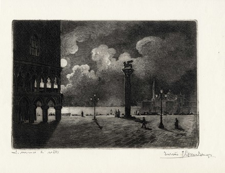  Autori vari : Lotto composto di 9 incisioni su Venezia.  Pericle Menin  (1880 - 1940), Guglielmo Baldassini  (1885 - 1952), Attilio Cavallini  (Noale, 1888 - Camnago Volta, 1946)  - Auction Arte Antica, Moderna e Contemporanea - Libreria Antiquaria Gonnelli - Casa d'Aste - Gonnelli Casa d'Aste