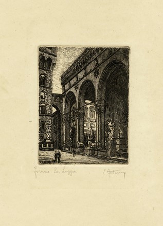  Ernesto Festucci  (Roma, 1891) : Lotto composto di 5 incisioni.  - Asta Arte Antica, Moderna e Contemporanea - Libreria Antiquaria Gonnelli - Casa d'Aste - Gonnelli Casa d'Aste