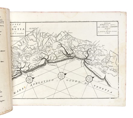  Vincenzo Maria Coronelli  (Venezia, 1650 - 1718) : Pianta iconografica di Venetia Descritta, e Dedicata Dal P. Maestro Coronelli Lettore, e Cosmografo della Sereni�ima Republica All'Illustrissimo, et Eccellentissimo Sig: Carlo Ruzini Savio di Terra Ferma, et c:  - Asta Arte Antica, Moderna e Contemporanea - Libreria Antiquaria Gonnelli - Casa d'Aste - Gonnelli Casa d'Aste