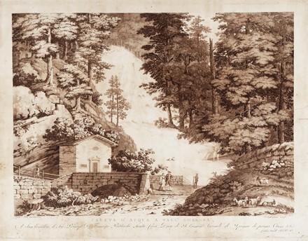 Autori vari : Lotto composto di 3 vedute di Vallombrosa.  Eug�ne Ciceri  (Parigi, 1813 - Bourron-Marlotte, 1890), Francesco Inghirami  - Asta Arte Antica, Moderna e Contemporanea - Libreria Antiquaria Gonnelli - Casa d'Aste - Gonnelli Casa d'Aste