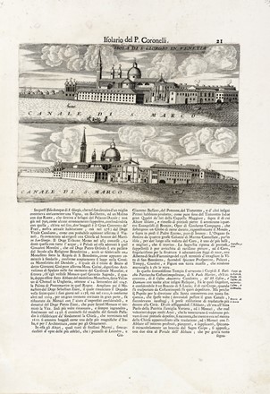  Vincenzo Maria Coronelli  (Venezia, 1650 - 1718) : Otto carte dall'Isolario Veneto con vedute di Isola di S.Giorgio in Venetia/Isola di S.Francesco nel deserto/S.Giacomo di Paludo/Citt� di Murano/Isola di S.Michiele/La Certosa di Venetia/Isola di S. Elena/Isola di S.Lazzaro/Isola di S. Maria delle Gratie  - Asta Arte Antica, Moderna e Contemporanea - Libreria Antiquaria Gonnelli - Casa d'Aste - Gonnelli Casa d'Aste