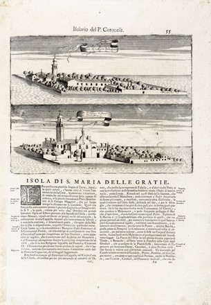  Vincenzo Maria Coronelli  (Venezia, 1650 - 1718) : Otto carte dall'Isolario Veneto con vedute di Isola di S.Giorgio in Venetia/Isola di S.Francesco nel deserto/S.Giacomo di Paludo/Citt� di Murano/Isola di S.Michiele/La Certosa di Venetia/Isola di S. Elena/Isola di S.Lazzaro/Isola di S. Maria delle Gratie  - Asta Arte Antica, Moderna e Contemporanea - Libreria Antiquaria Gonnelli - Casa d'Aste - Gonnelli Casa d'Aste