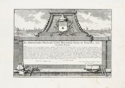  Luca Carlevarijs  (Udine, 1663 - Venezia, 1730) : Frontespizio, dedica con veduta di Venezia, e ventidue tavole da Le fabbriche, e vedute / di Venetia /disegnate, poste in prospettiva, /et intagliate / da Luca Carlevariis / con privilegii.  - Asta Arte Antica, Moderna e Contemporanea - Libreria Antiquaria Gonnelli - Casa d'Aste - Gonnelli Casa d'Aste