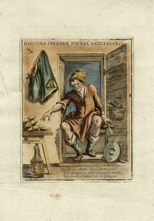  Autori vari : Lotto composto di 4 incisioni a tema popolare.  Giuseppe Maria Mitelli  (Bologna, 1634 - 1718), Gaetano Giarr�  - Asta Arte Antica, Moderna e Contemporanea - Libreria Antiquaria Gonnelli - Casa d'Aste - Gonnelli Casa d'Aste