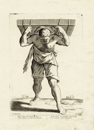  Francesco Curti  (Bologna, ) : Lotto composto di 8 incisioni dalla serie L'arti per via.  Giuseppe Maria Mitelli  (Bologna, 1634 - 1718)  - Asta Arte Antica, Moderna e Contemporanea - Libreria Antiquaria Gonnelli - Casa d'Aste - Gonnelli Casa d'Aste