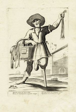  Francesco Curti  (Bologna, ) : Lotto composto di 8 incisioni dalla serie L'arti per via.  Giuseppe Maria Mitelli  (Bologna, 1634 - 1718)  - Asta Arte Antica, Moderna e Contemporanea - Libreria Antiquaria Gonnelli - Casa d'Aste - Gonnelli Casa d'Aste