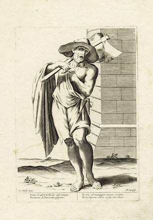  Francesco Curti  (Bologna, ) : Lotto composto di 8 incisioni dalla serie L'arti per via.  Giuseppe Maria Mitelli  (Bologna, 1634 - 1718)  - Asta Arte Antica, Moderna e Contemporanea - Libreria Antiquaria Gonnelli - Casa d'Aste - Gonnelli Casa d'Aste
