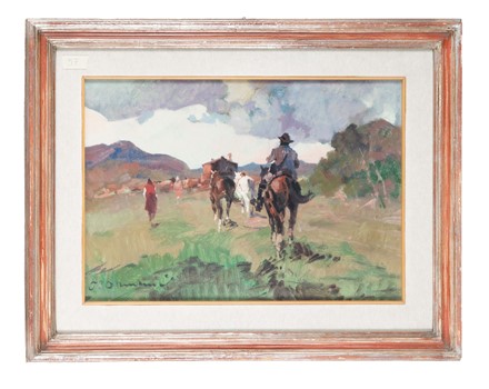  Carlo Domenici  (Livorno, 1898 - Portoferraio, 1981) : Paese.  - Asta Arte Antica, Moderna e Contemporanea - Libreria Antiquaria Gonnelli - Casa d'Aste - Gonnelli Casa d'Aste